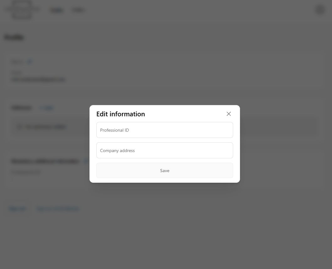 Fill in the requiered information