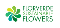 Logo of Florverde Sustainable Flowers with green and blue design elements.