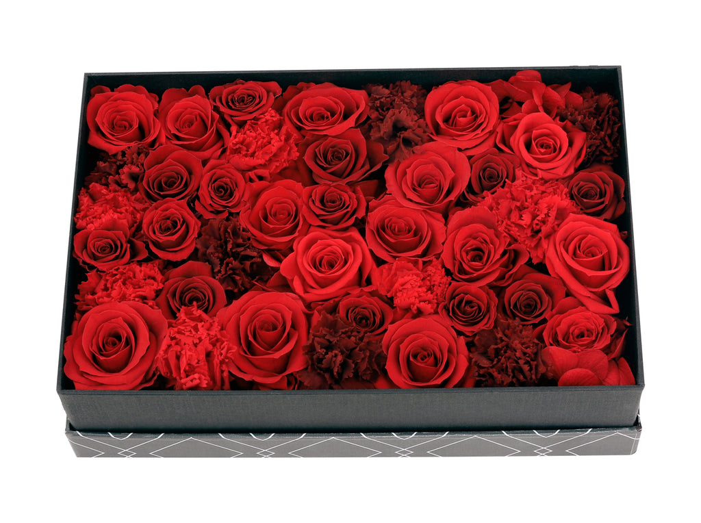Pure Red (Preserved flowers Box)