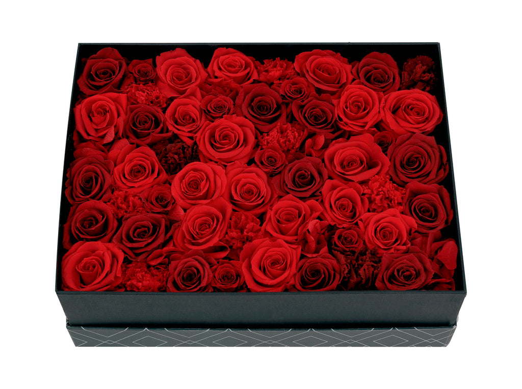 Pure Red (Preserved flowers Box)
